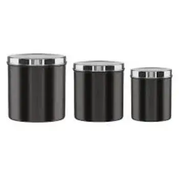 Metal Canisters Black color 
